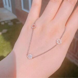 Swarovski Crystal Magnetic Bracelet - Mixed Metal